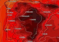 伊比利亚飓风袭击英国4个地区前几天，新的热浪地图变成黑色